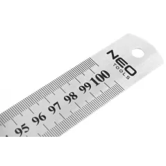PRZYMIAR LINIOWY LINIJKA STALOWA NEO TOOLS 100 CM ZE STALI NIERDZEWNEJ