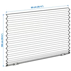 Roleta Plisowana Ikea Schottis 90X190 Cm Biała Bez Wiercenia