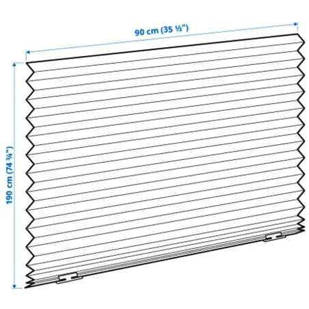 Roleta Plisowana Ikea Schottis 90X190 Cm Biała Bez Wiercenia