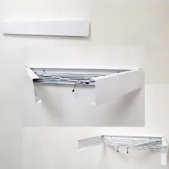 NINJARACK SKŁADANA SUSZARKA ŚCIENNA NA PRANIE OSZCZĘDZAJĄCA MIEJSCE 80 CM