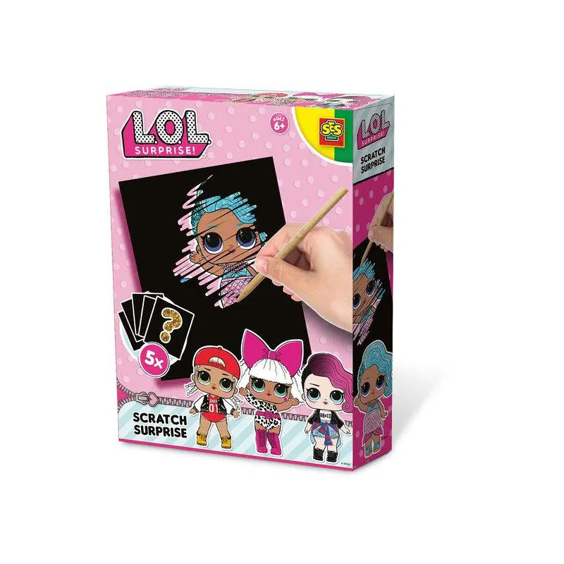 L.O.L. SURPRISE! WYDRAPYWANKA OBRAZKI ZDRAPKI 6+ - SES Creative L.O.L. SURPRISE! WYDRAPYWANKA OBRAZKI ZDRAPKI 6+ - SES Creative