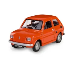MODEL FIAT 126P CZERWONY CZTERDZIESTOLATEK 1:43 METAL
