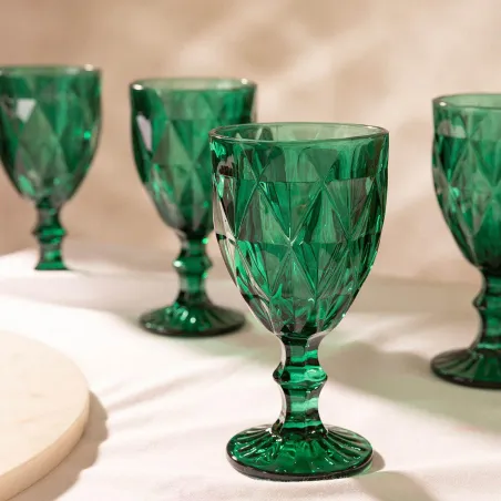 Zestaw Kieliszków Zielonych Do Wina 4 Szt 310L Homla Lunna Zestaw Kieliszków Zielonych Do Wina 4 Szt 310L Homla Lunna