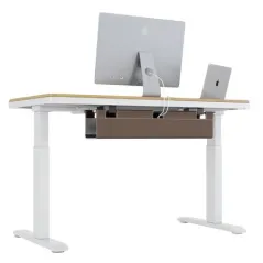 ORGANIZER MASKOWNICA NA KABLE Z EKOSKÓRY BRĄZOWA 70X20X10 CM BLACK POINT