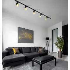 REFLEKTOR LAMPA SZYNOWA GU10 CZARNO-ZŁOTA LEDLUX LX-8470 DO SYSTEMU JEDNOFAZOWEGO