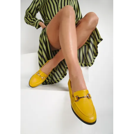 DAMSKIE MOKASYNY ŻÓŁTE FIGURE OUT ROZMIAR 37