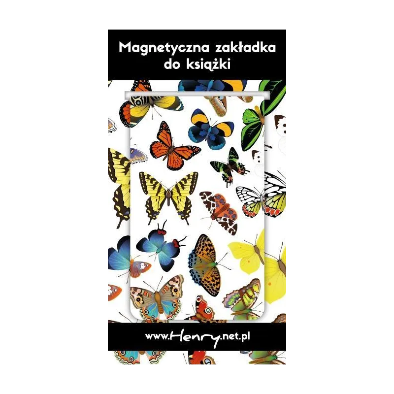 MAGNETYCZNA ZAKŁADKA DO KSIĄŻEK MOTYLE HENRY