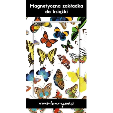 MAGNETYCZNA ZAKŁADKA DO KSIĄŻEK MOTYLE HENRY