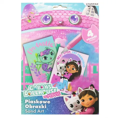 Koci Domek Gabi. Piaskowe Obrazki. Zestaw Kreatywny