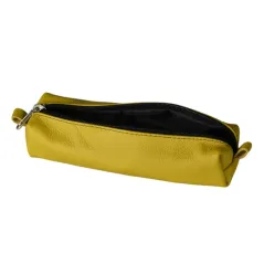 SKÓRZANY PIÓRNIK TUBA 1 ZAMEK ŻÓŁTY