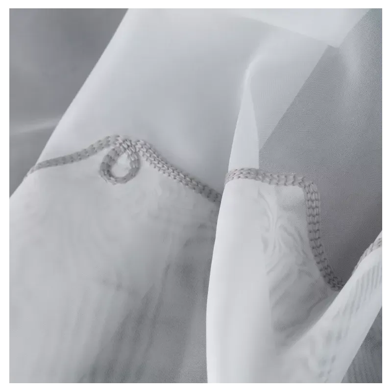 TKANINA FIRANOWA Z WOALU Z HAFTEM I PODWÓJNYM WYKOŃCZENIEM 300 CM WYSOKOŚĆ