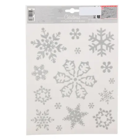 Naklejki Transparentne Świąteczne 10 Sztuk Gwiazdki