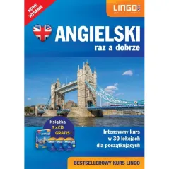 ANGIELSKI RAZ A DOBRZE INTENSYWNY KURS W 30 LEKCJACH DLA POCZĄTKUJĄCYCH KSIĄŻKA + CD Iwona Więckowska - Lingo