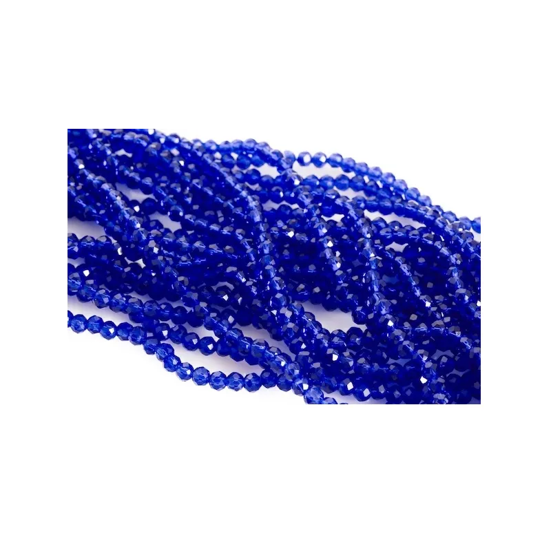 KORALIKI AKRYLOWE 4 MM NIEBIESKIE 10 G DO BIŻUTERII