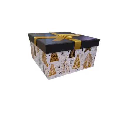 Pudełko Prezentowe Świąteczne 22 X 22 X 12 Cm