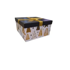 PUDEŁKO PREZENTOWE ŚWIĄTECZNE 13.5 X 13.5 X 8CM