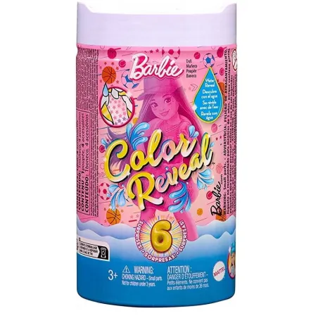 BARBIE COLOR REVEAL CHELSEA – SPORT SERIES Z 6 NIESPODZIANKAMI 3+