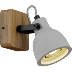 REFLEKTOR LAMPA SPOT LINDY MITIS INDUSTRIALNA BETON DREWNO GU10 DO SALONU