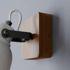 REFLEKTOR LAMPA SPOT LINDY MITIS INDUSTRIALNA BETON DREWNO GU10 DO SALONU