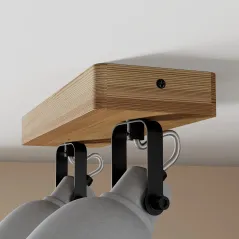 SPOT LINDY MITIS 2-PUNKTOWY 30 CM BETON DREWNO GU10 INDUSTRIALNY