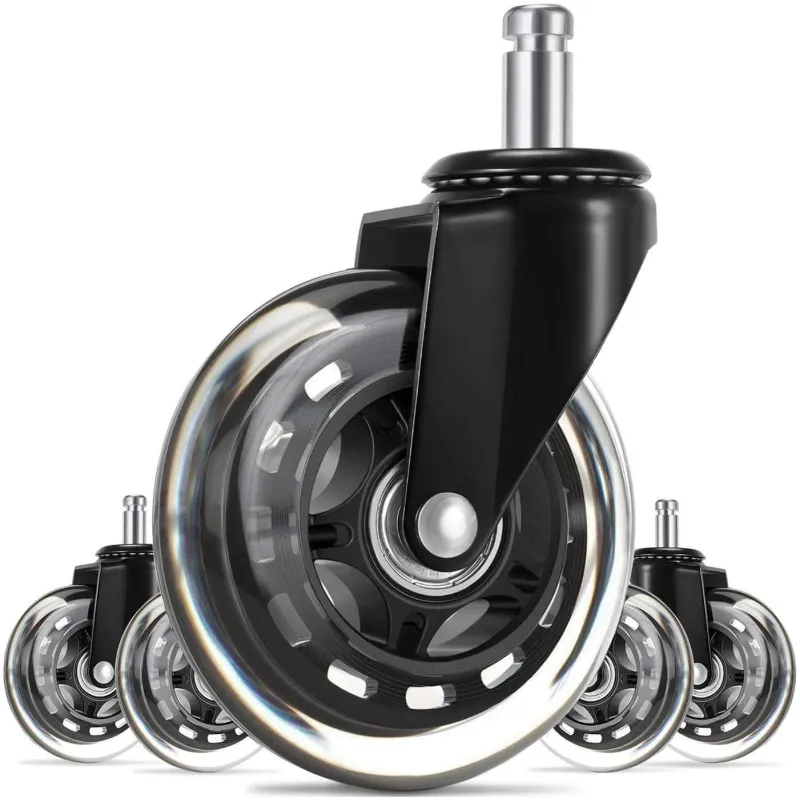 KAUCZUKOWE KÓŁKA DO FOTELA BIUROWEGO I GAMINGOWEGO GAMVIS 73MM ROLL-PRO V2 5SZT