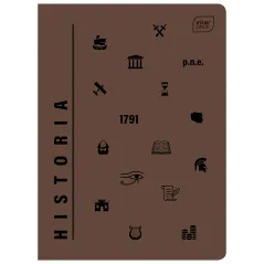 ZESZYT W KRATKĘ Z MARGINESEM 60 KARTEK A5 INTERDRUK HISTORIA