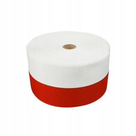 Taśma Sztandarowa Biało-Czerwona 50 M 10 Cm Do Flag I Szarf Ariadna
