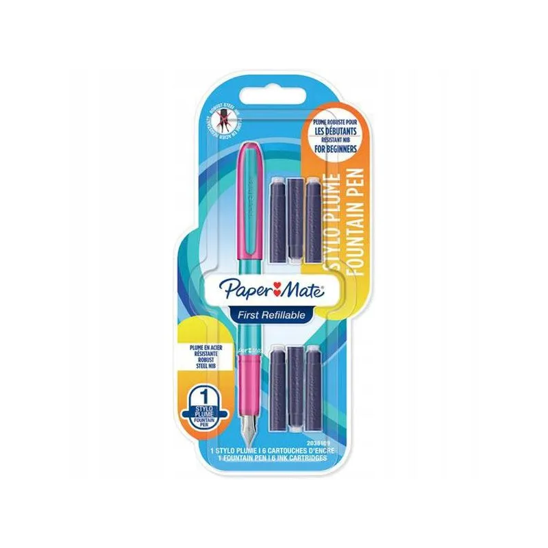 PIÓRO WIECZNE + 6 NABOI PAPER MATE