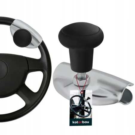 Uniwersalna Gałka Kierownicy Czarna 5 Cm Uniwersalna Gałka Kierownicy Czarna 5 Cm