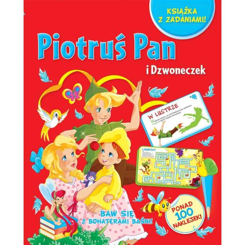 PIOTRUŚ PAN I DZWONECZEK KSIĄŻKA Z ZADANIAMI - Olesiejuk