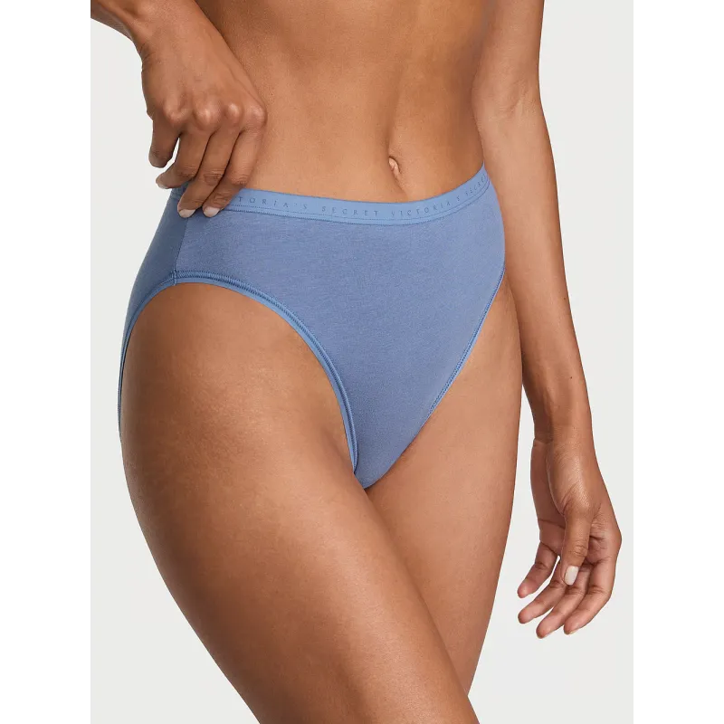 MAJTKI DAMSKIE VICTORIA’S SECRET WYSOKO WYCIĘTE BAWEŁNIANE ROZMIAR L