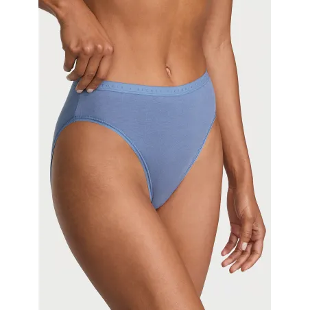 MAJTKI DAMSKIE VICTORIA’S SECRET WYSOKO WYCIĘTE BAWEŁNIANE ROZMIAR L