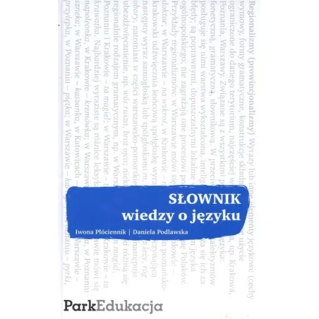 Słownik Wiedzy O Języku Słownik Wiedzy O Języku