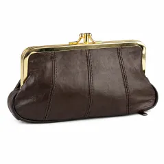 PORTFEL DAMSKI BRĄZOWY JGL ZE SKÓRY EKOLOGICZNEJ