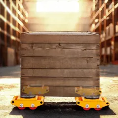 ROLKI TRANSPORTOWE PANCERNE VEVOR 6T PODWOZIE ZE STALI Z TALERZEM OBROTOWYM 360