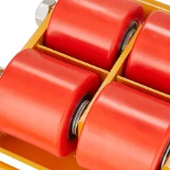 ROLKI TRANSPORTOWE PANCERNE VEVOR 6T PODWOZIE ZE STALI Z TALERZEM OBROTOWYM 360