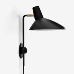 Lampa Ścienna Designerska &Tradition Tripod Hm12 Kinkiet Matowy Czarny