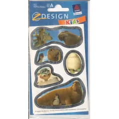 NAKLEJKI DEKORACYJNE WYSPA DINOZAURA