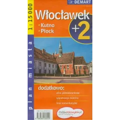 WŁOCŁAWEK PŁOCK +2 PLAN MIASTA 1 : 15 000 - Demart