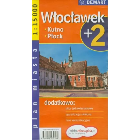 WŁOCŁAWEK PŁOCK +2 PLAN MIASTA 1 : 15 000 - Demart