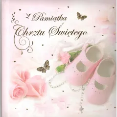 KSIĄŻECZKA NA CHRZEST KWADRATOWA PAMIĄTKA PAN DRAGON