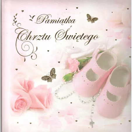 KSIĄŻECZKA NA CHRZEST KWADRATOWA PAMIĄTKA PAN DRAGON