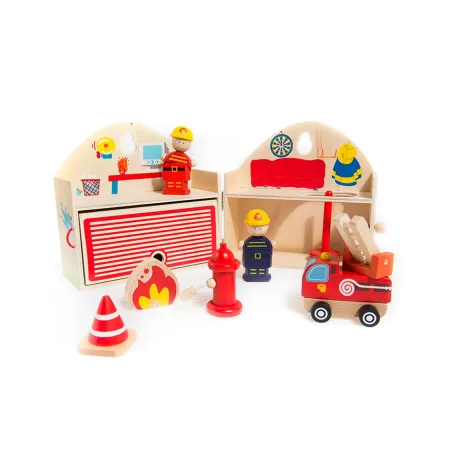 Drewniany Zestaw Strażacki Dla Dzieci Smiki 3+