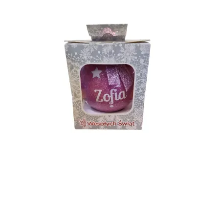 Migająca Bombka Led Różowa Zofia