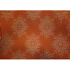 ŚWIĄTECZNA PODKŁADKA NA STÓŁ CZERWONA W ŚNIEŻYNKI 2 SZTUKI