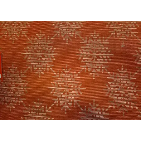 ŚWIĄTECZNA PODKŁADKA NA STÓŁ CZERWONA W ŚNIEŻYNKI 2 SZTUKI