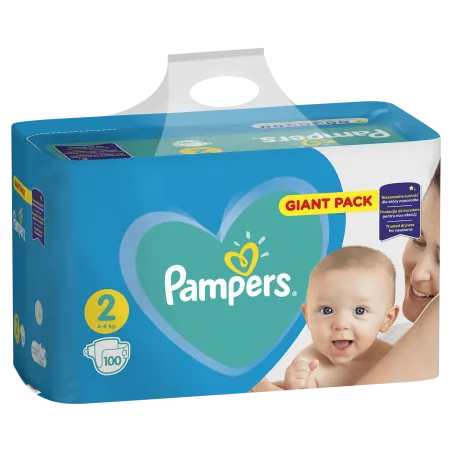 Pieluchy Pampers Active Baby Mini Rozmiar 2 4-8 Kg 100 Szt