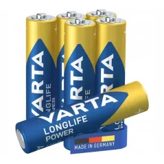 Baterie Alkaliczne Varta Aaa Longlife Power 6 Sztuk Lr03 1,5 V