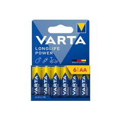 BATERIE ALKALICZNE VARTA AA LONGLIFE POWER 6 SZTUK LR06