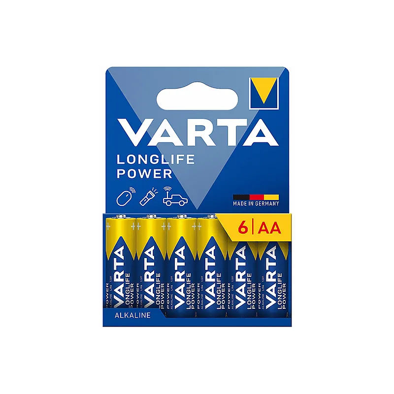BATERIE ALKALICZNE VARTA AA LONGLIFE POWER 6 SZTUK LR06